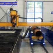 Retrofit Plasma - Machine après le retrofit - Tête 5 axes - Avec option tube de 500 mm